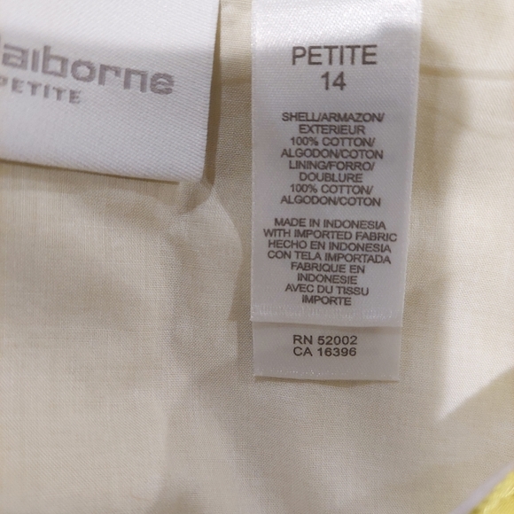 Liz Claiborne Women's Size 14 Petite Skirt Abstract Print Wine Glasses Wearable - Picture 5 of 7